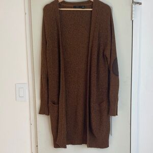 RDI Chocolate Brown Open Front Cardigan